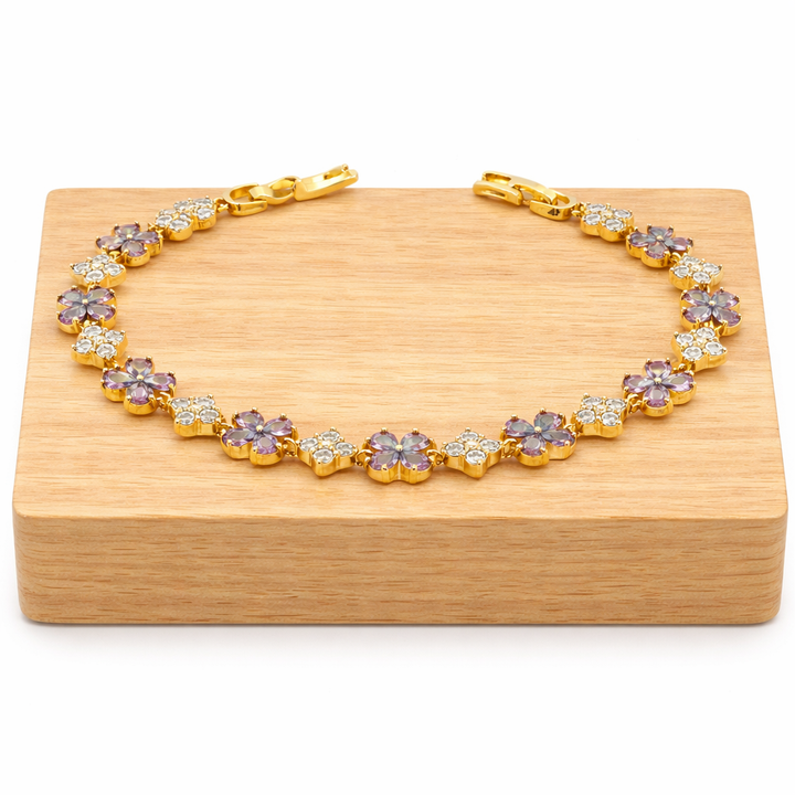 Violet Blossom Elegance Bracelet GWB -161