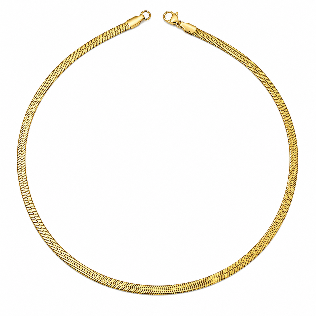 Plated Herringbone Chain