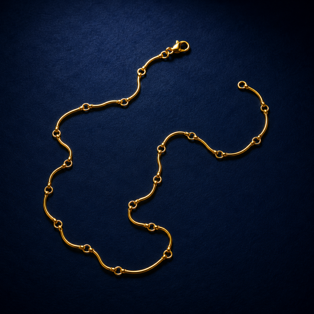 Gold Plated Paperclip Link Chain