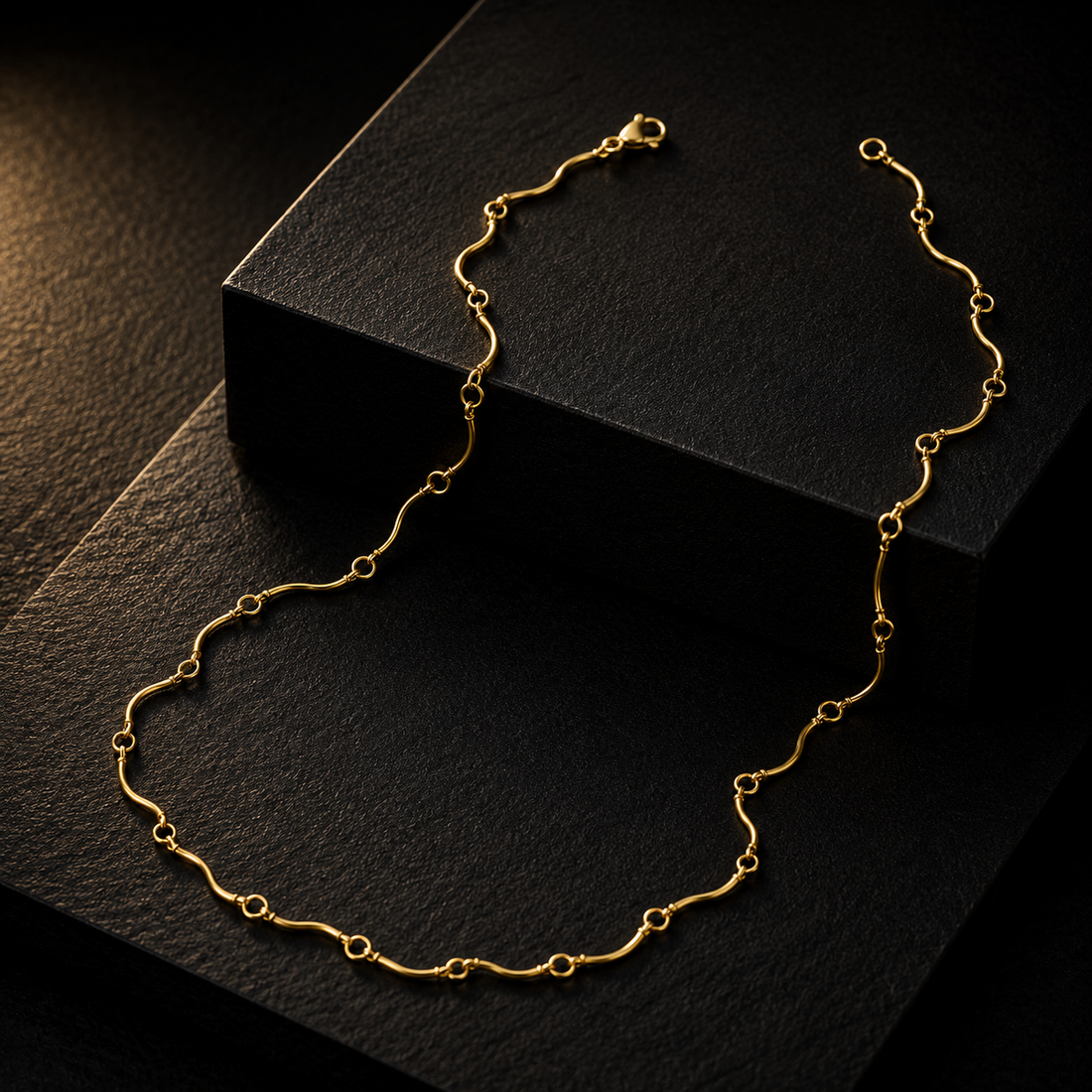 Gold Plated Paperclip Link Chain