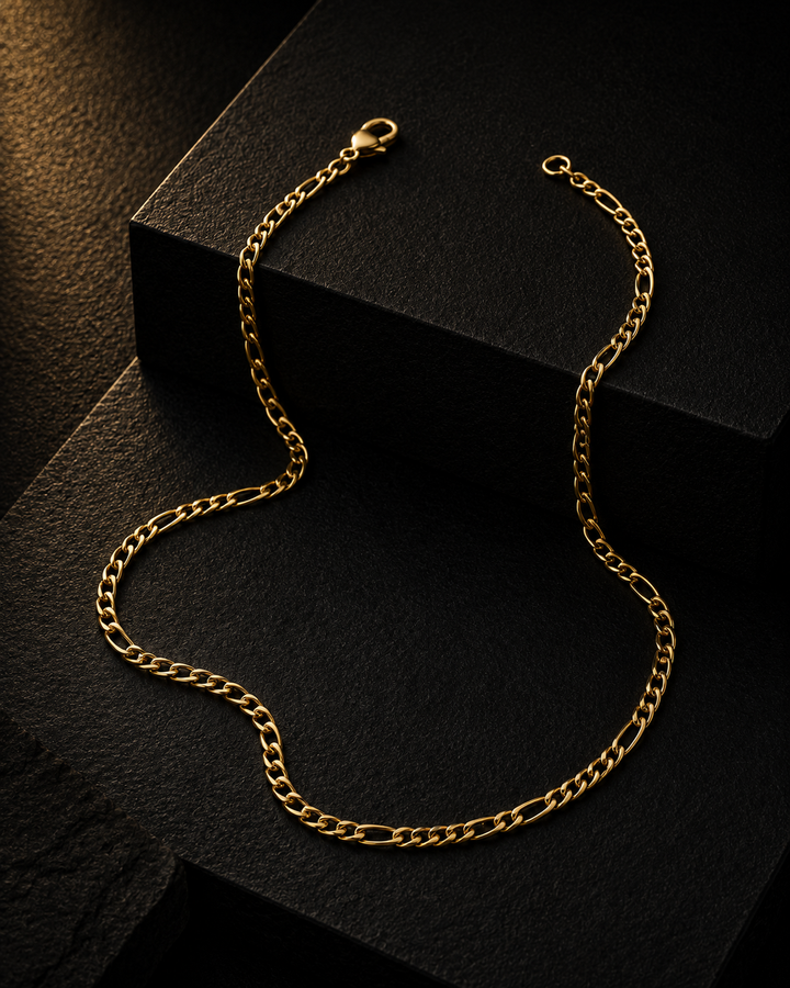 Gold Plated Figaro Chain GMC -48