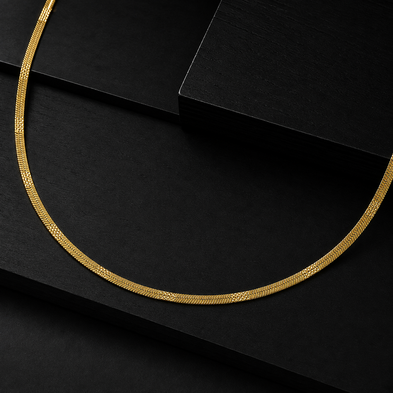 Gold Herringbone Chain GMC -34