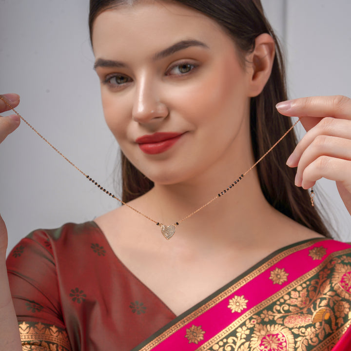 Prayal Heart Mangalsutra Fo Men