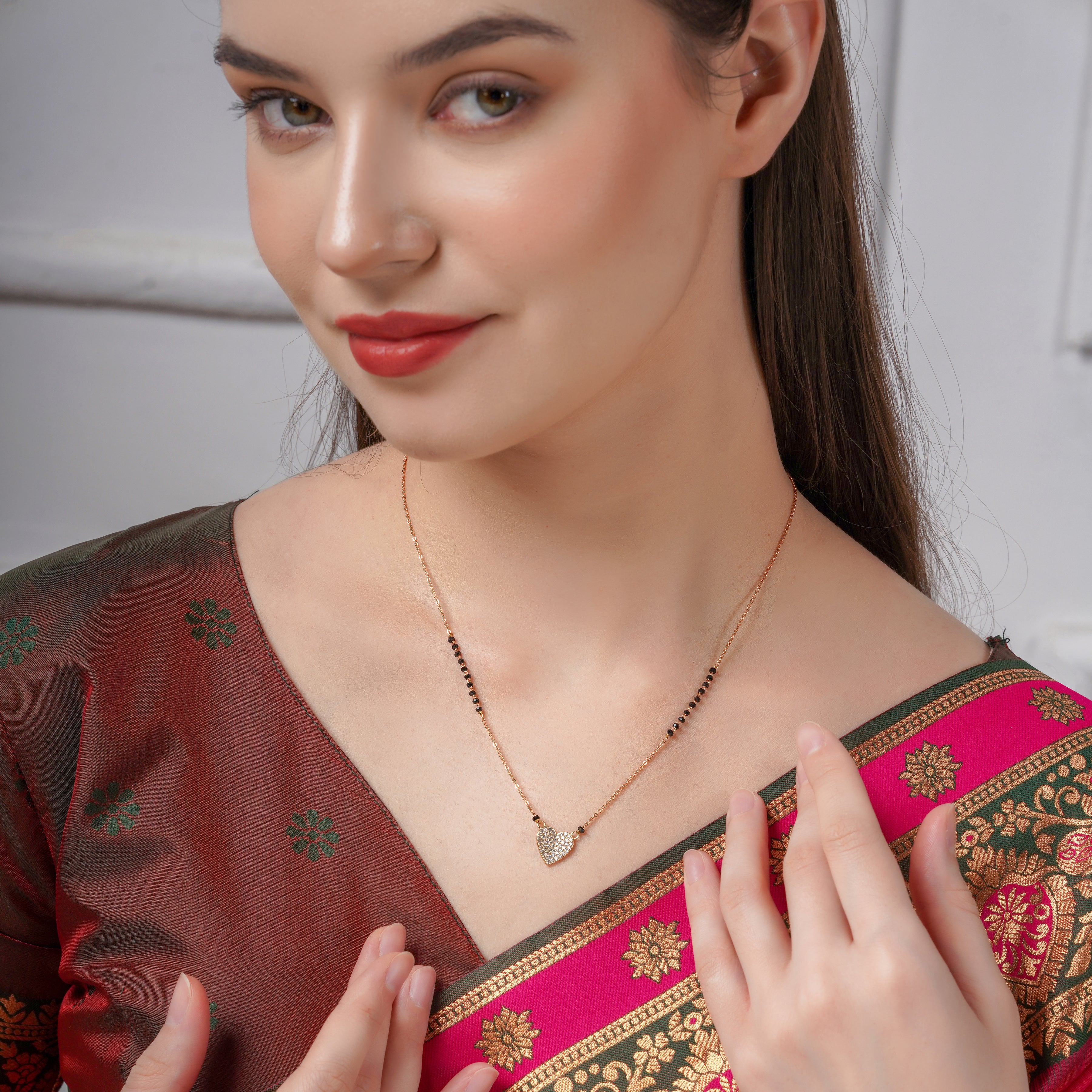 Prayal Heart Mangalsutra Fo Men