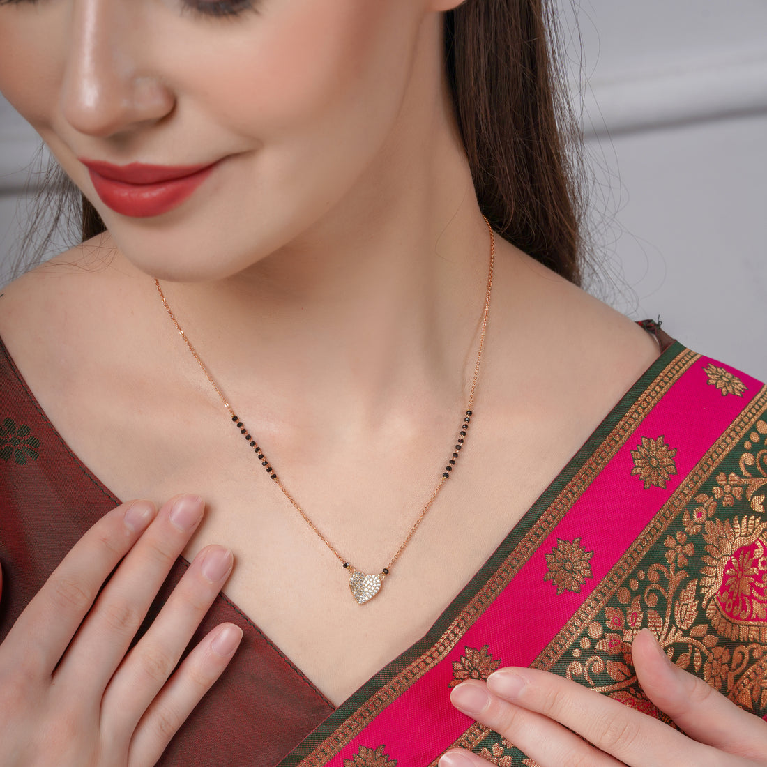 Prayal Heart Mangalsutra Fo Men