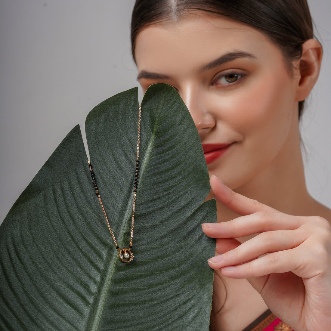 Diyela Gold Pearl Mangalsutra For Women