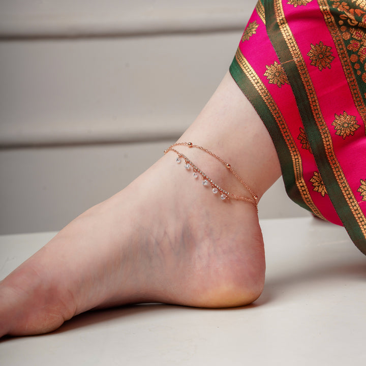 Cascad Rose Gold Anklet
