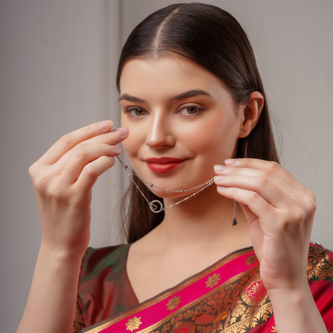 Circle of Love Silver Anklet