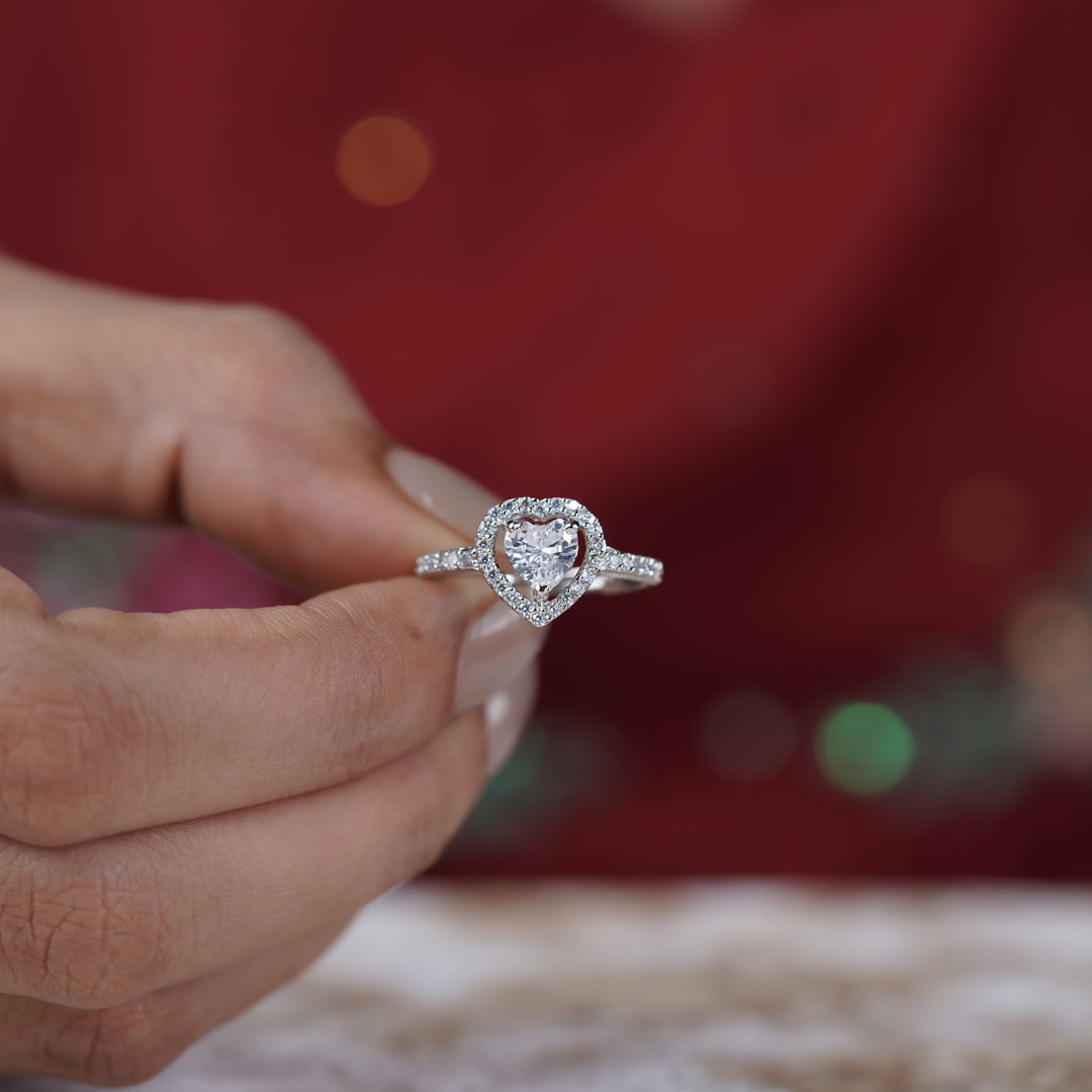 Starlight Heart Womens Ring