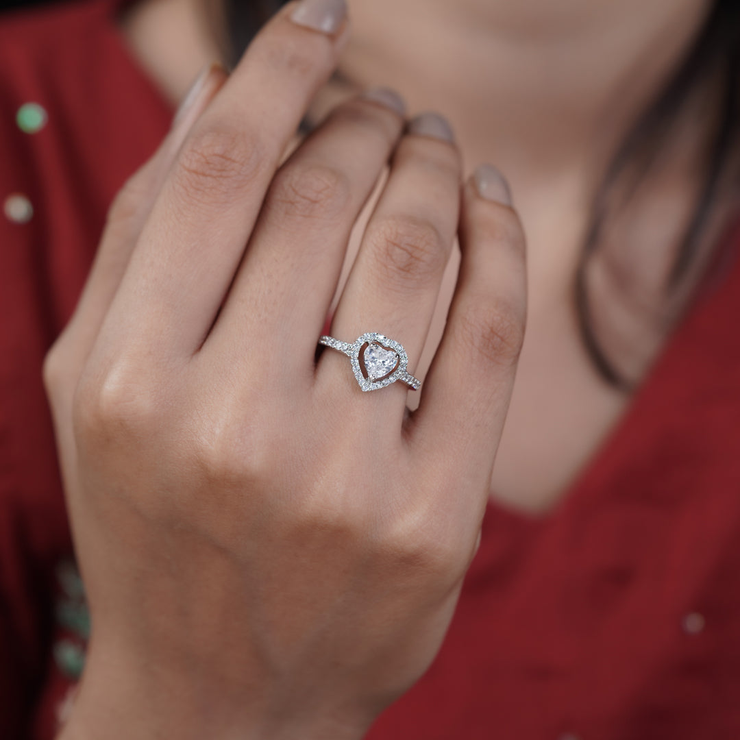 Starlight Heart Womens Ring