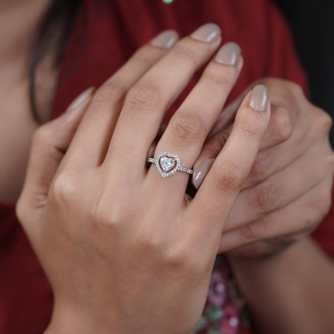 Starlight Heart Womens Ring
