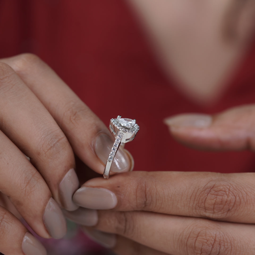 Starlight Heart Womens Ring