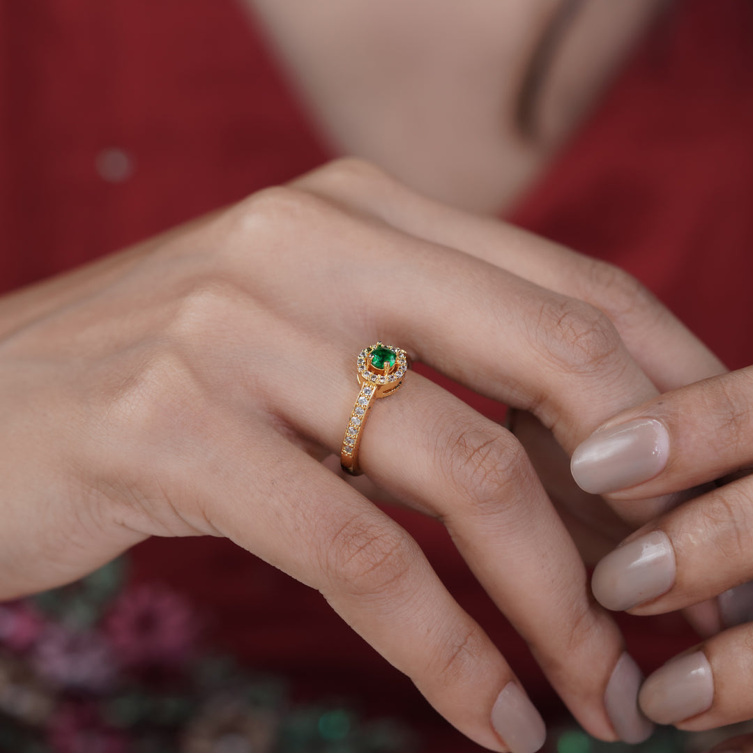 Manali green Diamond Ring