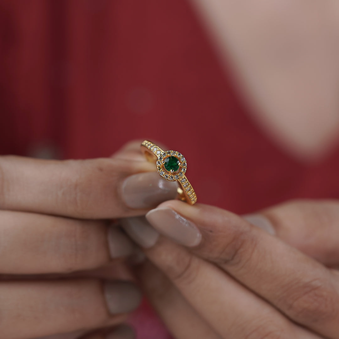 Manali green Diamond Ring
