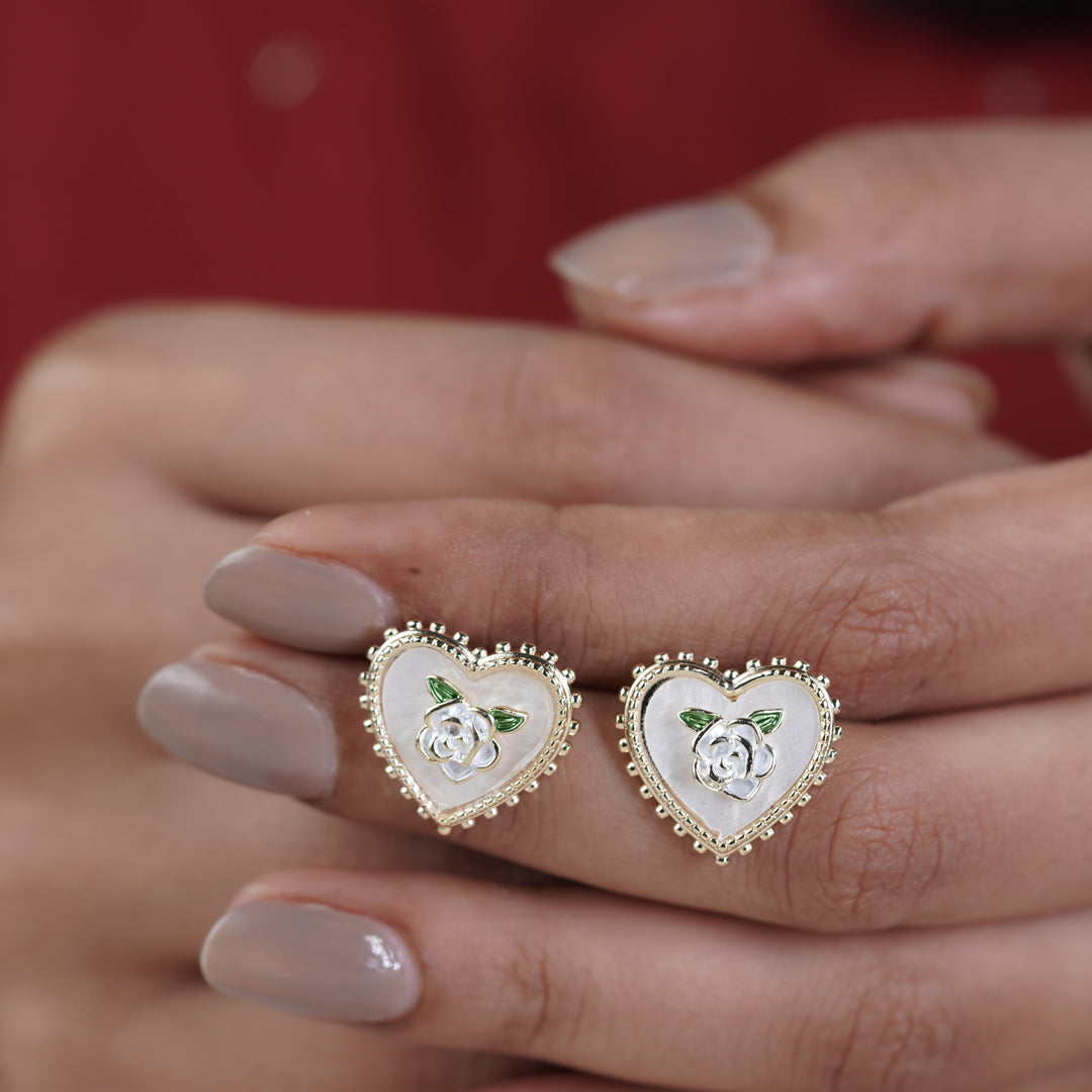 Brinda Heart earring