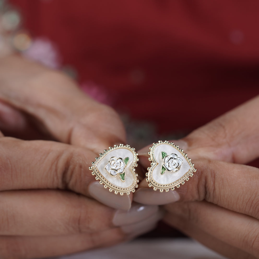 Brinda Heart earring