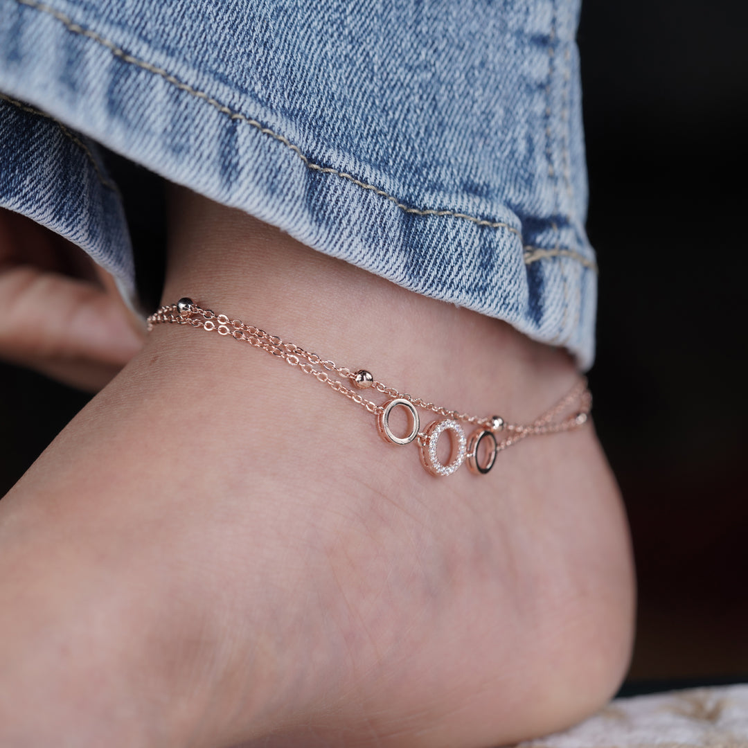 Payal Rose diamond Anklet