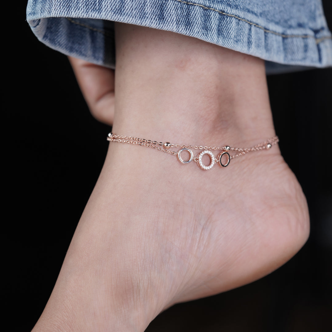 Payal Rose diamond Anklet