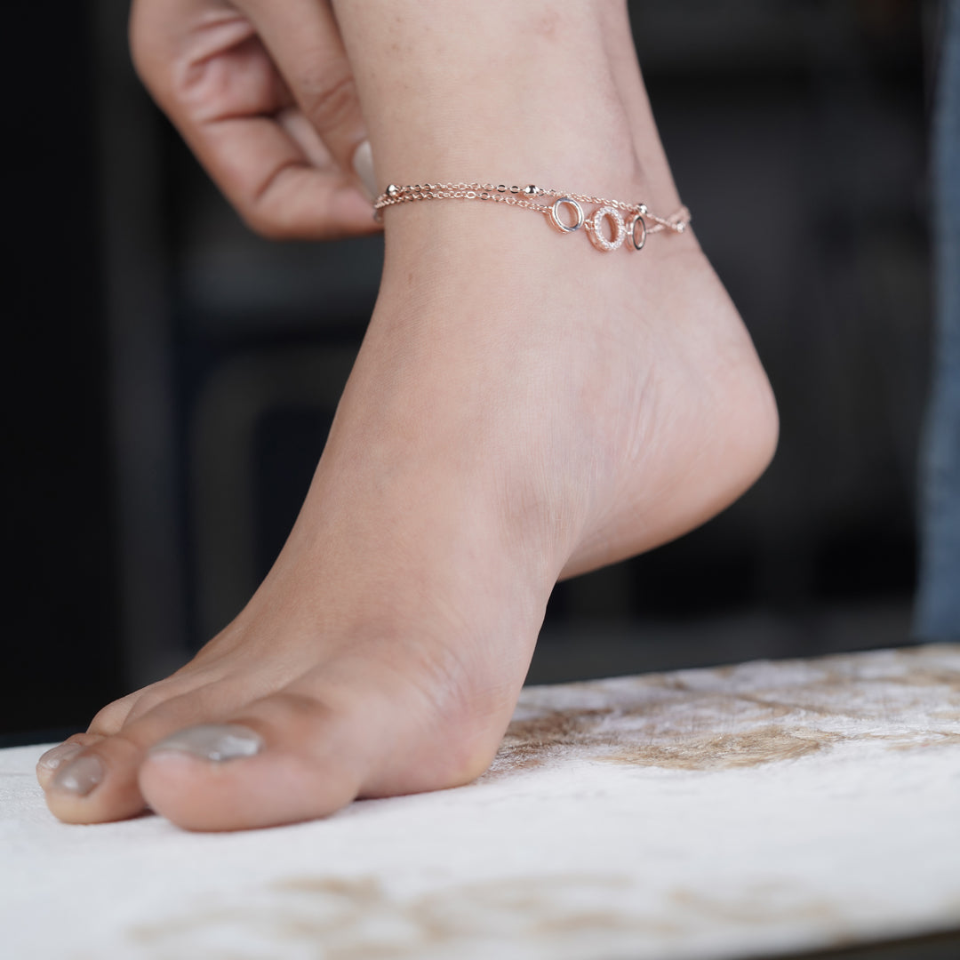Payal Rose diamond Anklet