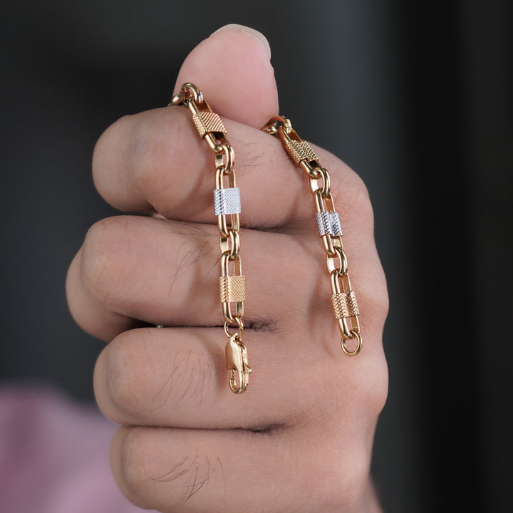 New Dual Lock Mens Chain