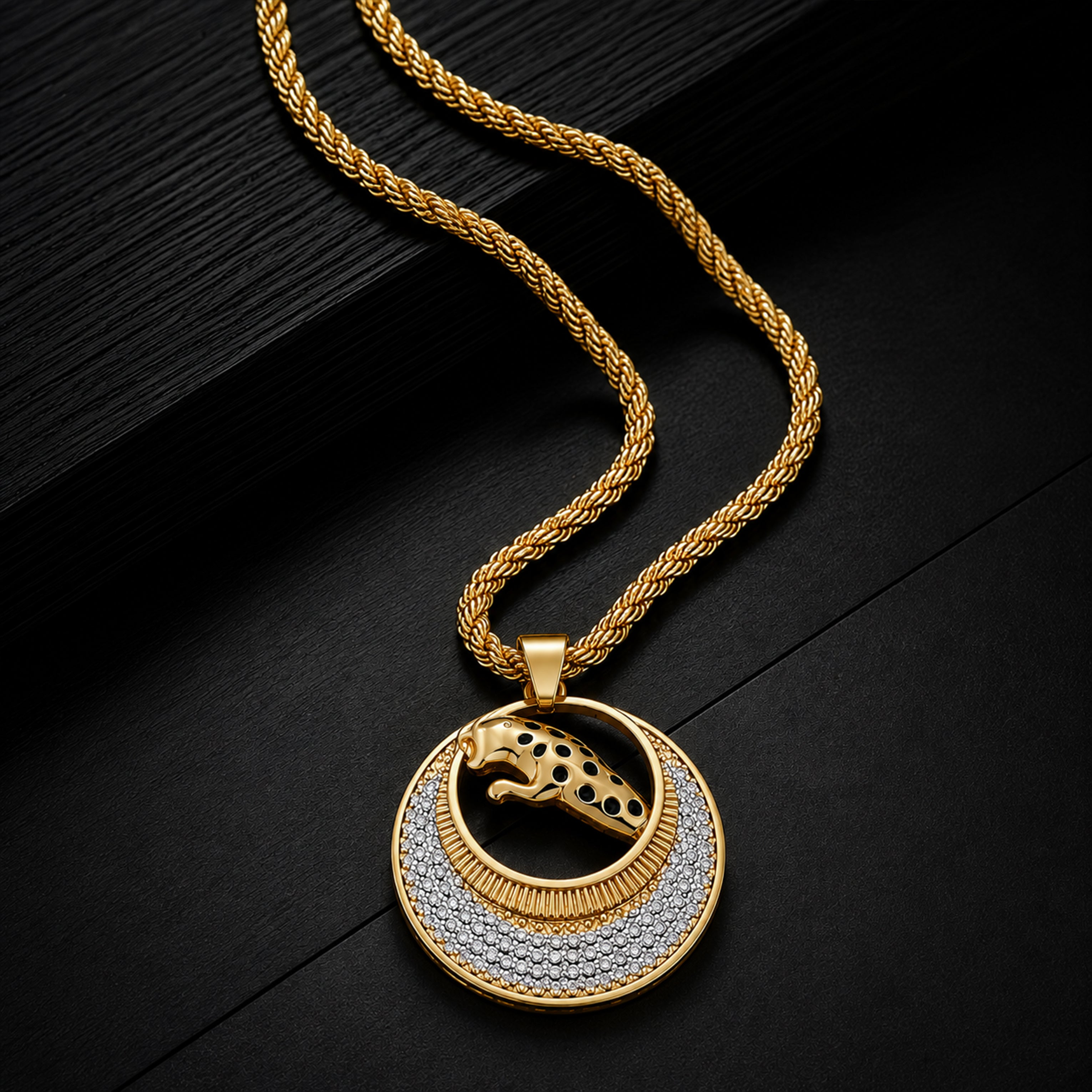 Leopard Halo Pendant GMP -5