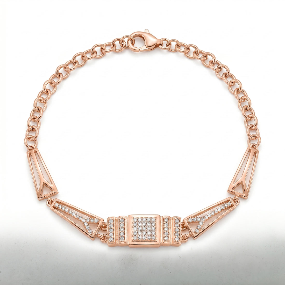 Rose Gold Geometric Bracelet GWB -169