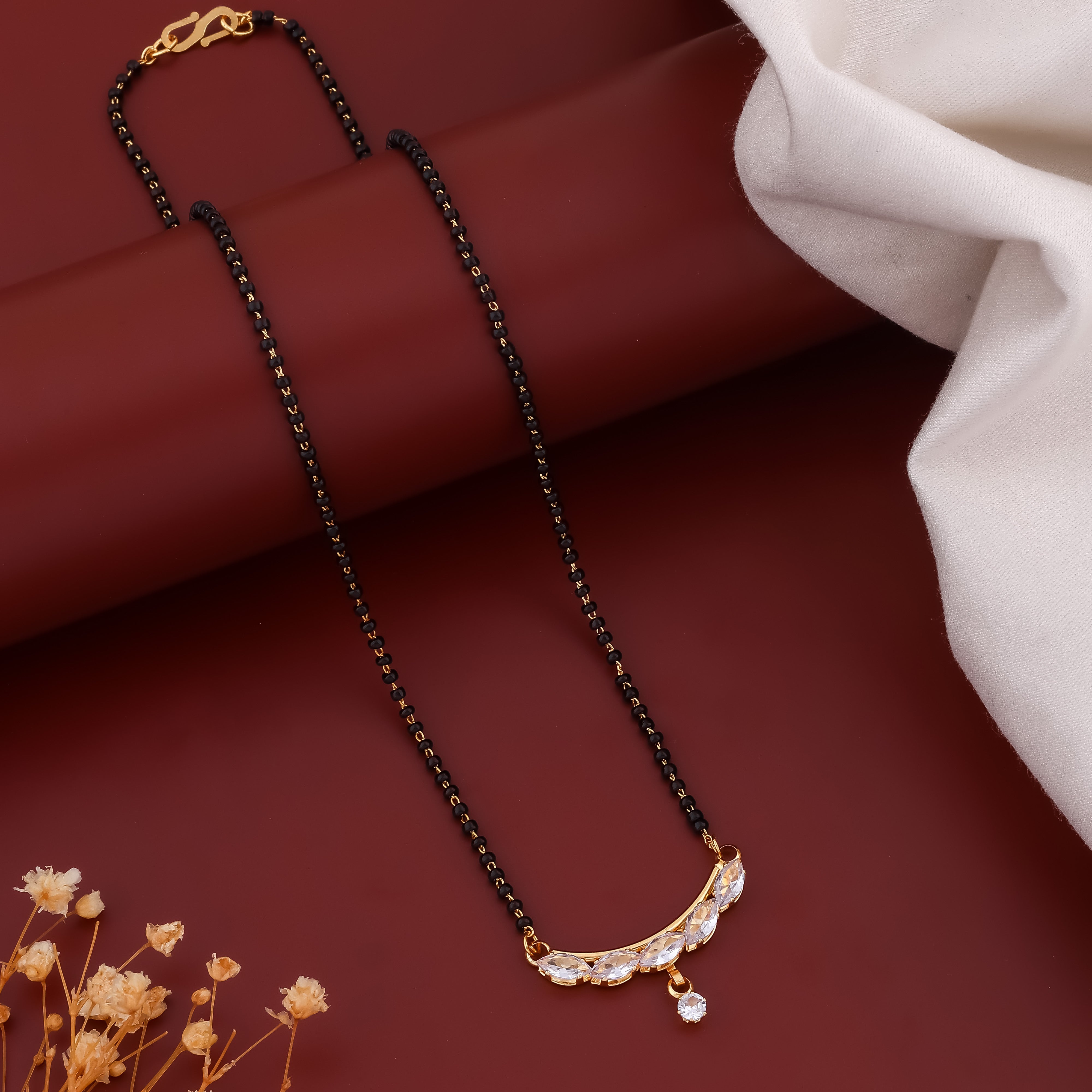 Hema Crystle Mangalsutra For Women - Ginostone