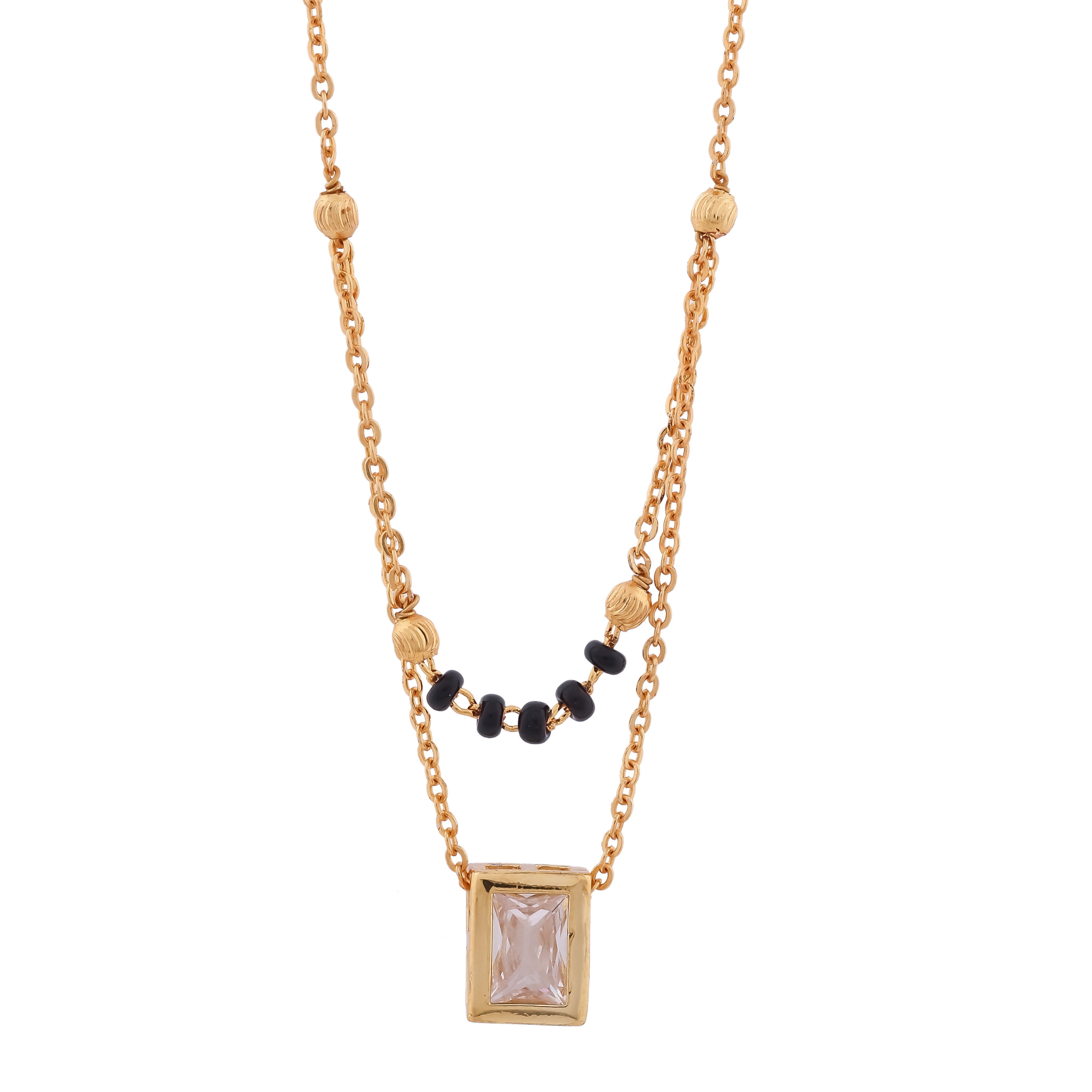 Harini Square Mangalsutra For Women - Ginostone