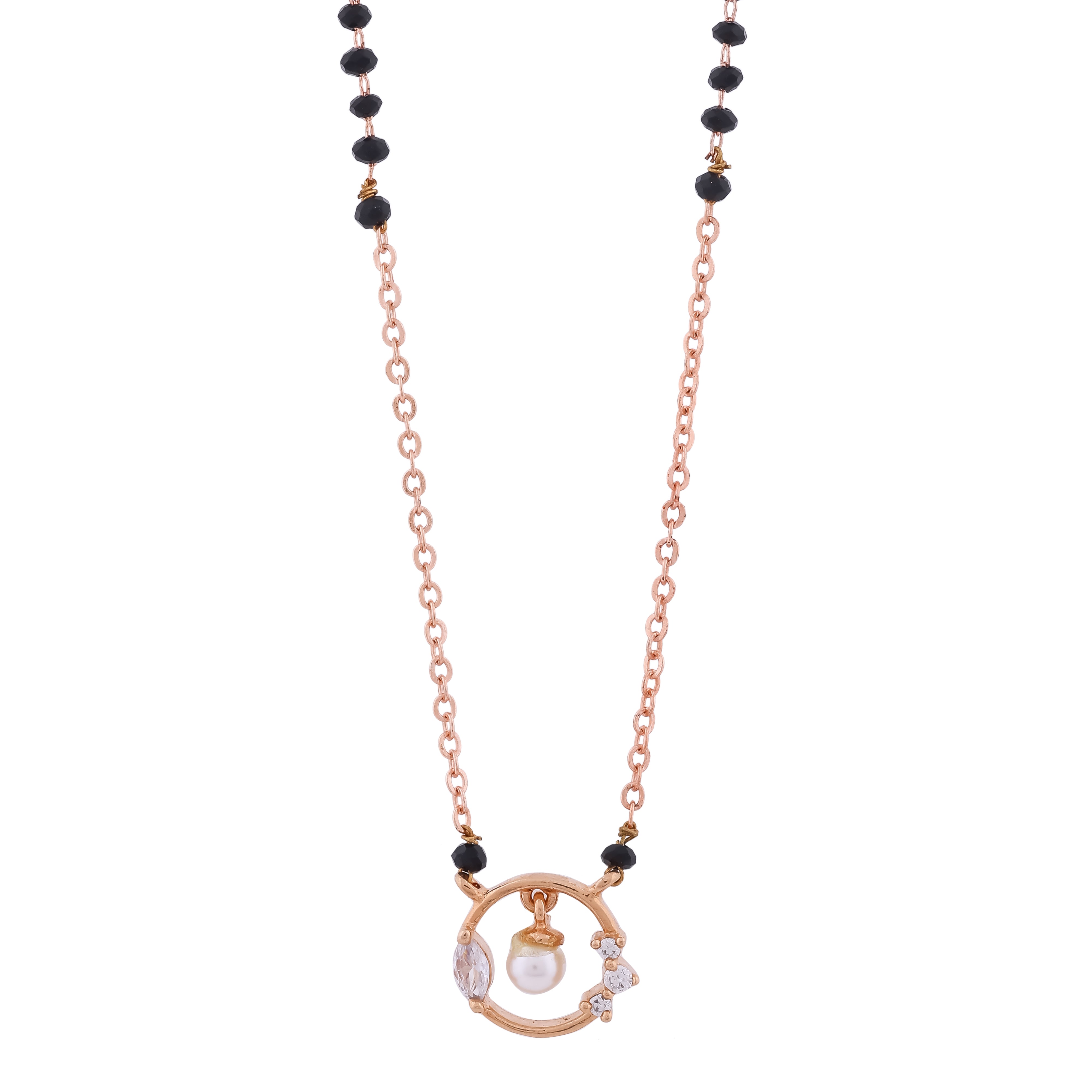 Diyela Gold Pearl Mangalsutra For Women - Ginostone