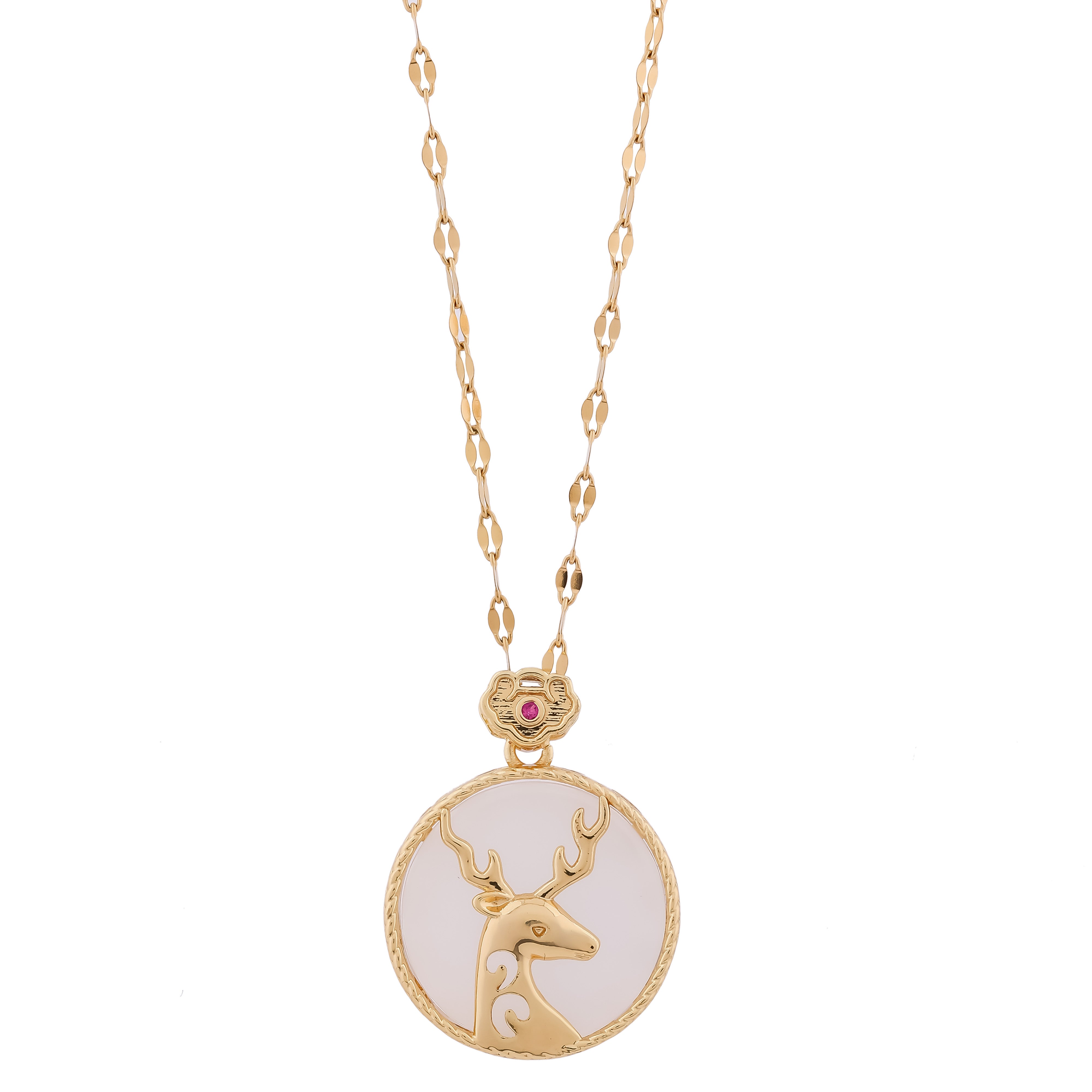 Deer Galaxy chain Pendant necklace - Ginostone