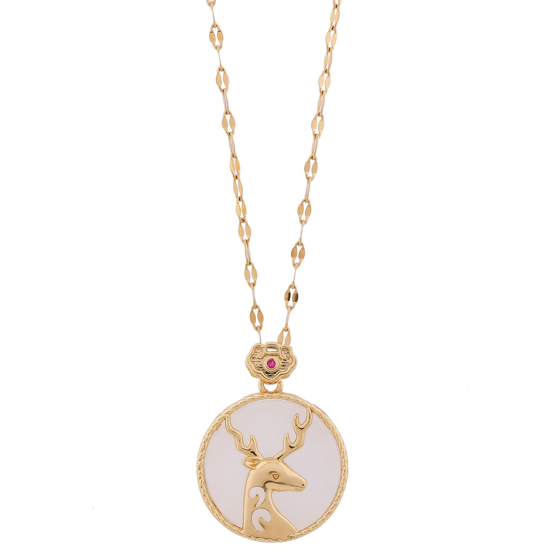 Deer Galaxy chain Pendant necklace - Ginostone