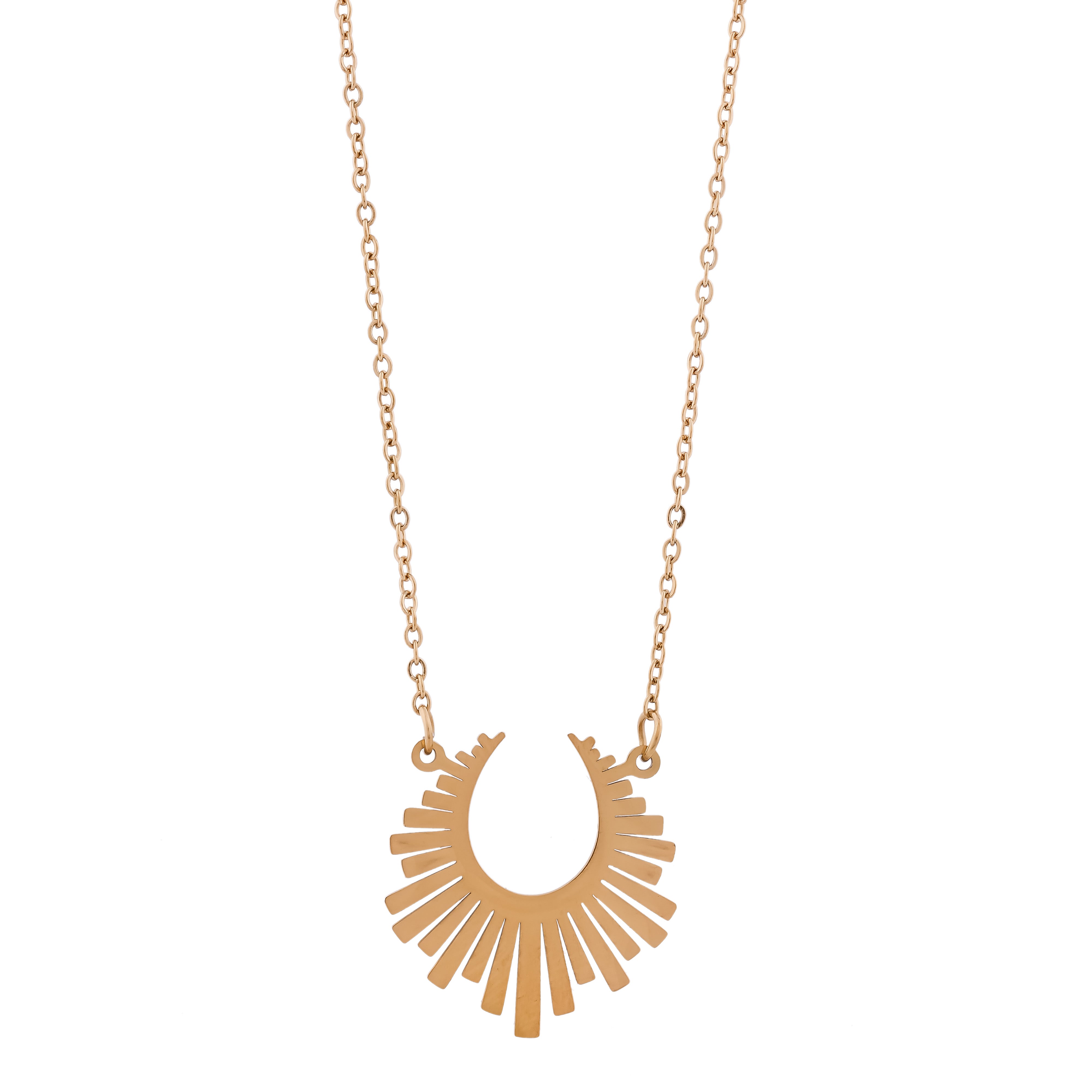 Pihu Sun chain Pendant necklace - Ginostone