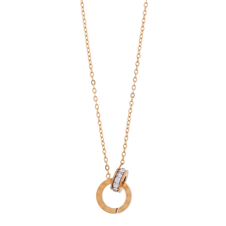 Nandini Dual Round chain Pendant necklace - Ginostone