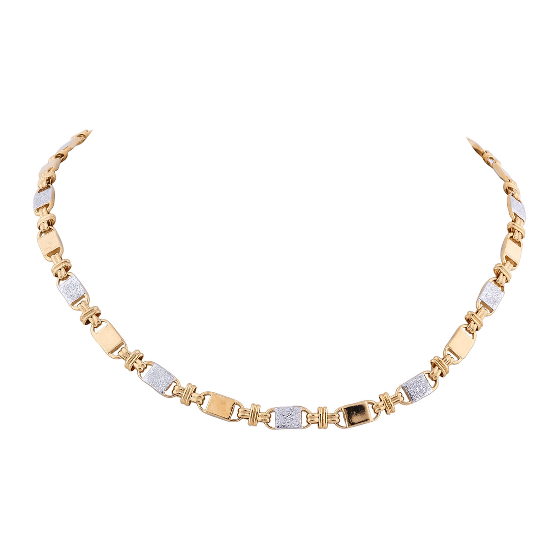 Jigar Two-Tone Designer Men's Chain - Ginostone