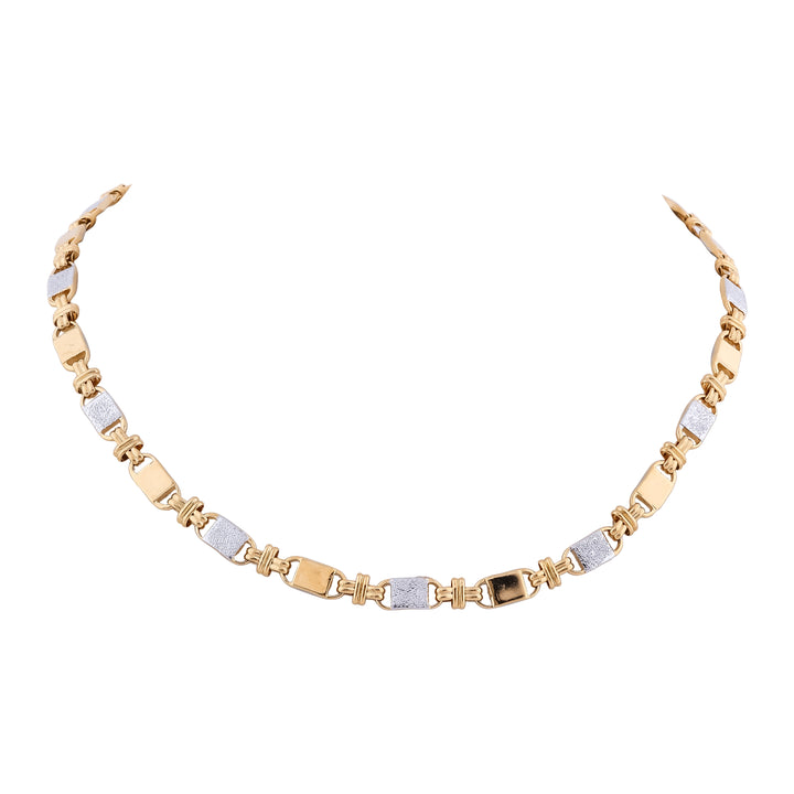 Jigar Two-Tone Designer Men's Chain - Ginostone