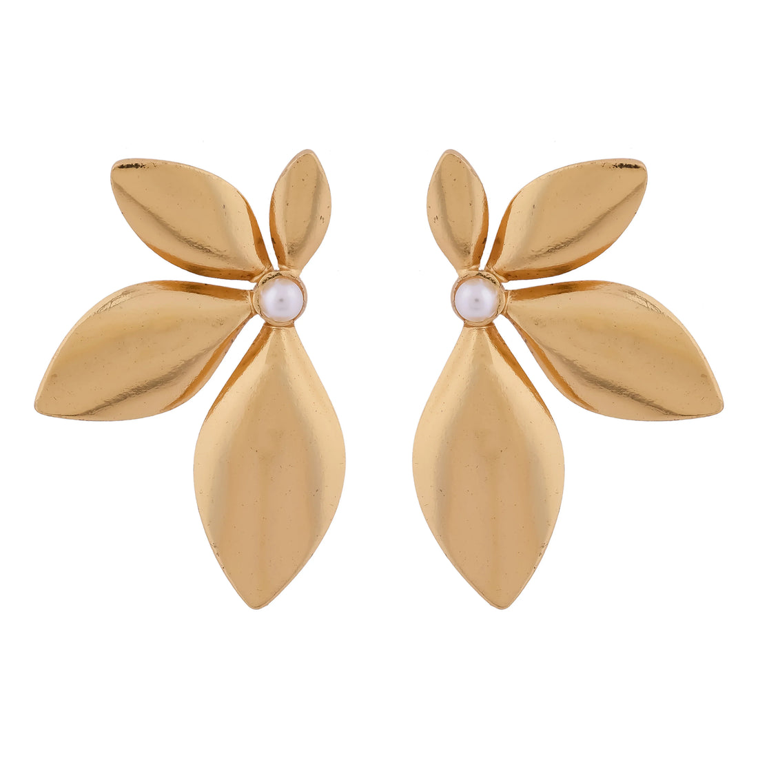 Gold Flower Earring - Ginostone