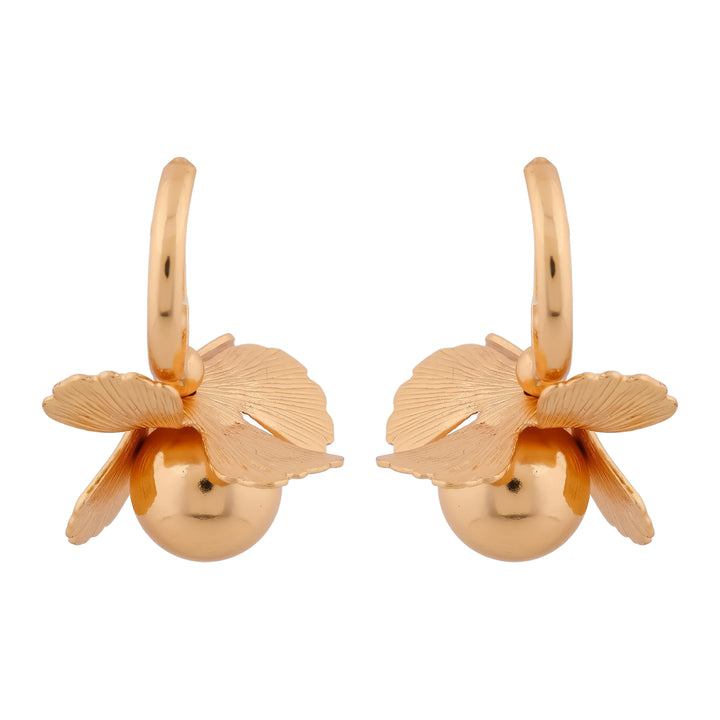 Flora Shine Gold Earring - Ginostone