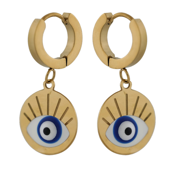 Evil Eye Round Earring - Ginostone
