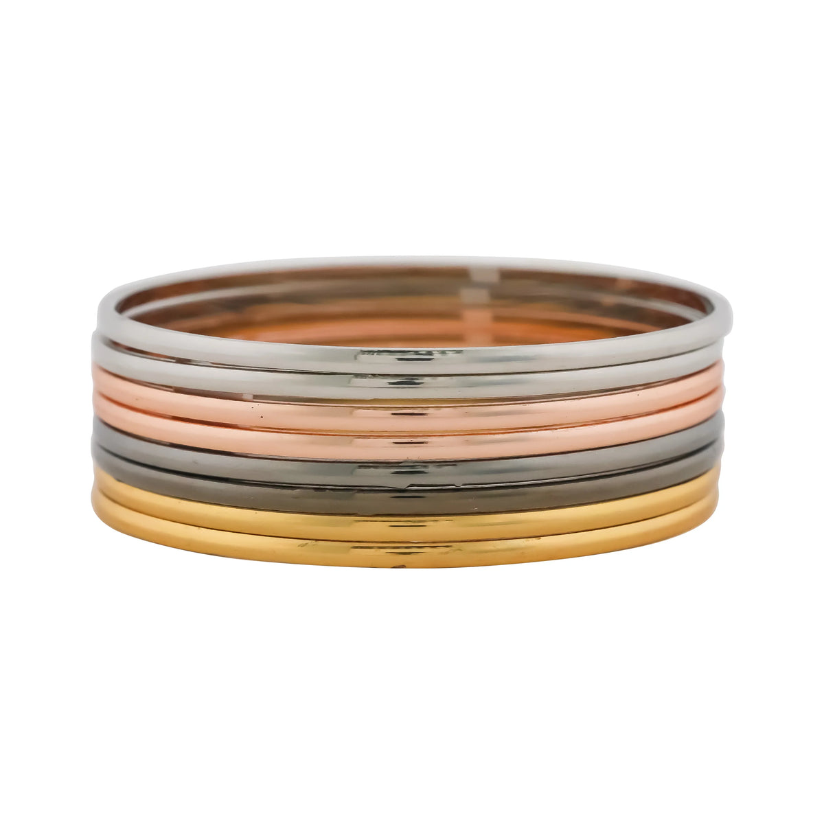 4 Shade Plain Bangles – Ginostone