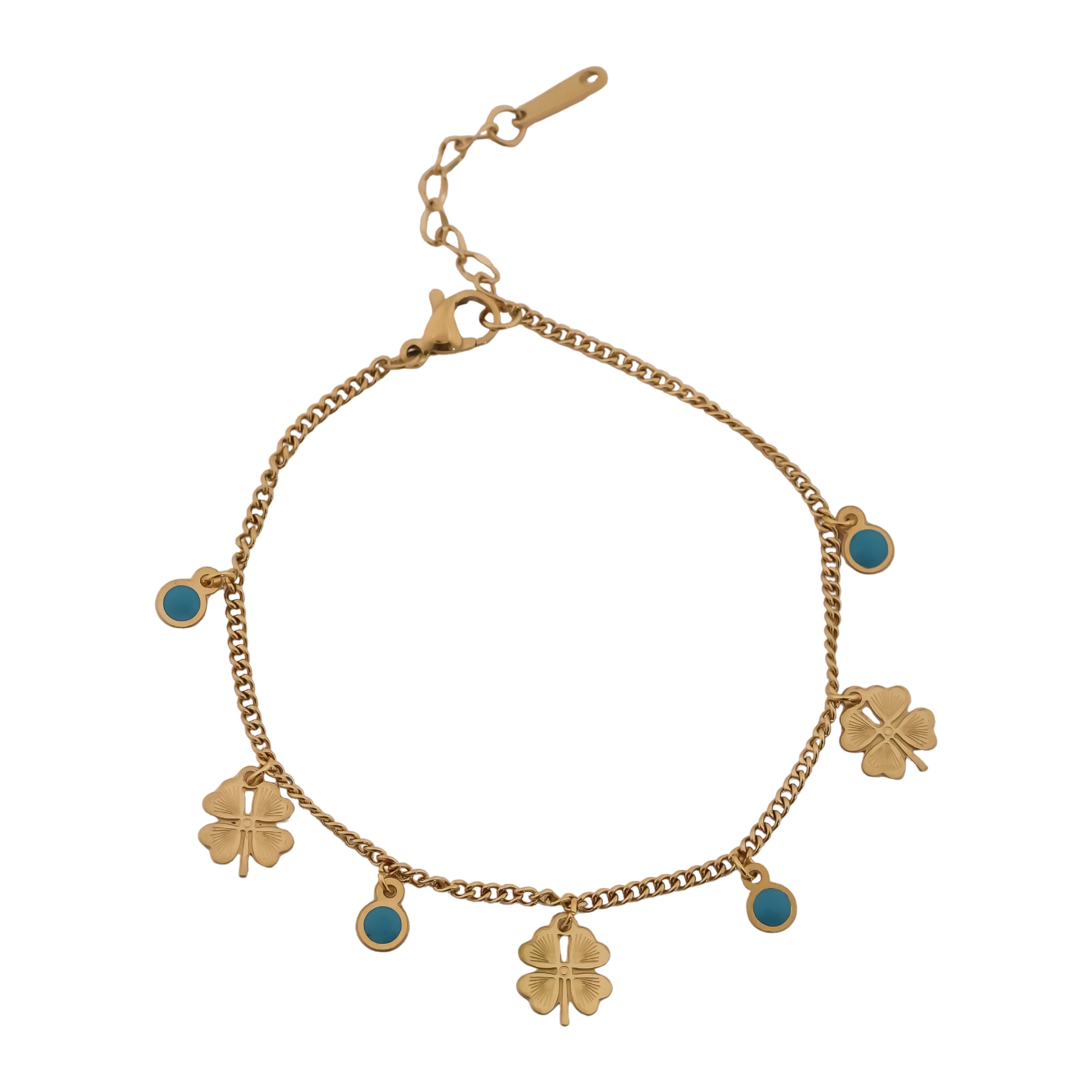 Bluestone Gold Hand Bracelet - Ginostone