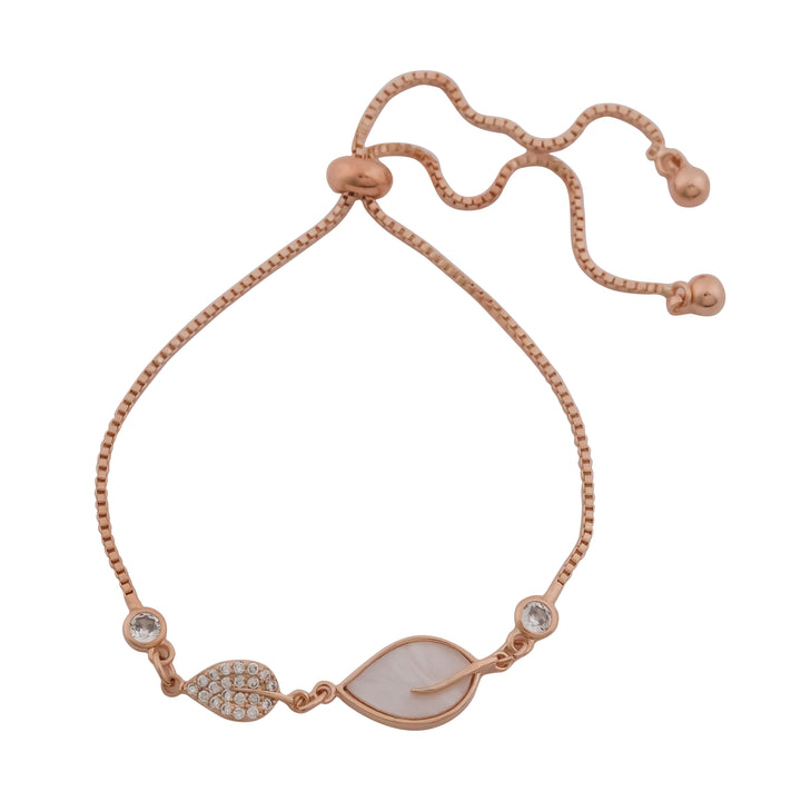 Resin Leaf Hand Bracelet - Ginostone
