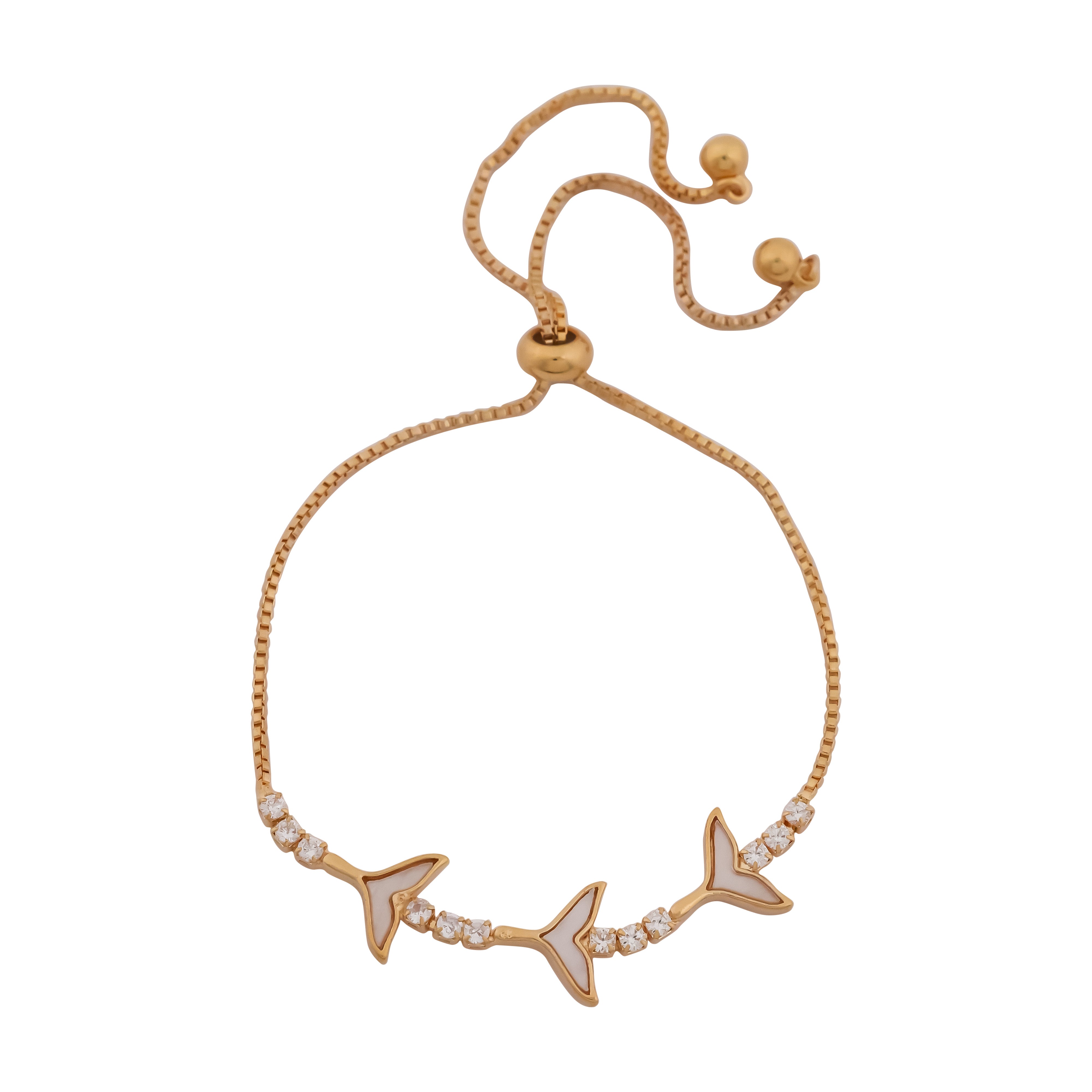 Resin Fish Tail  Hand Bracelet - Ginostone