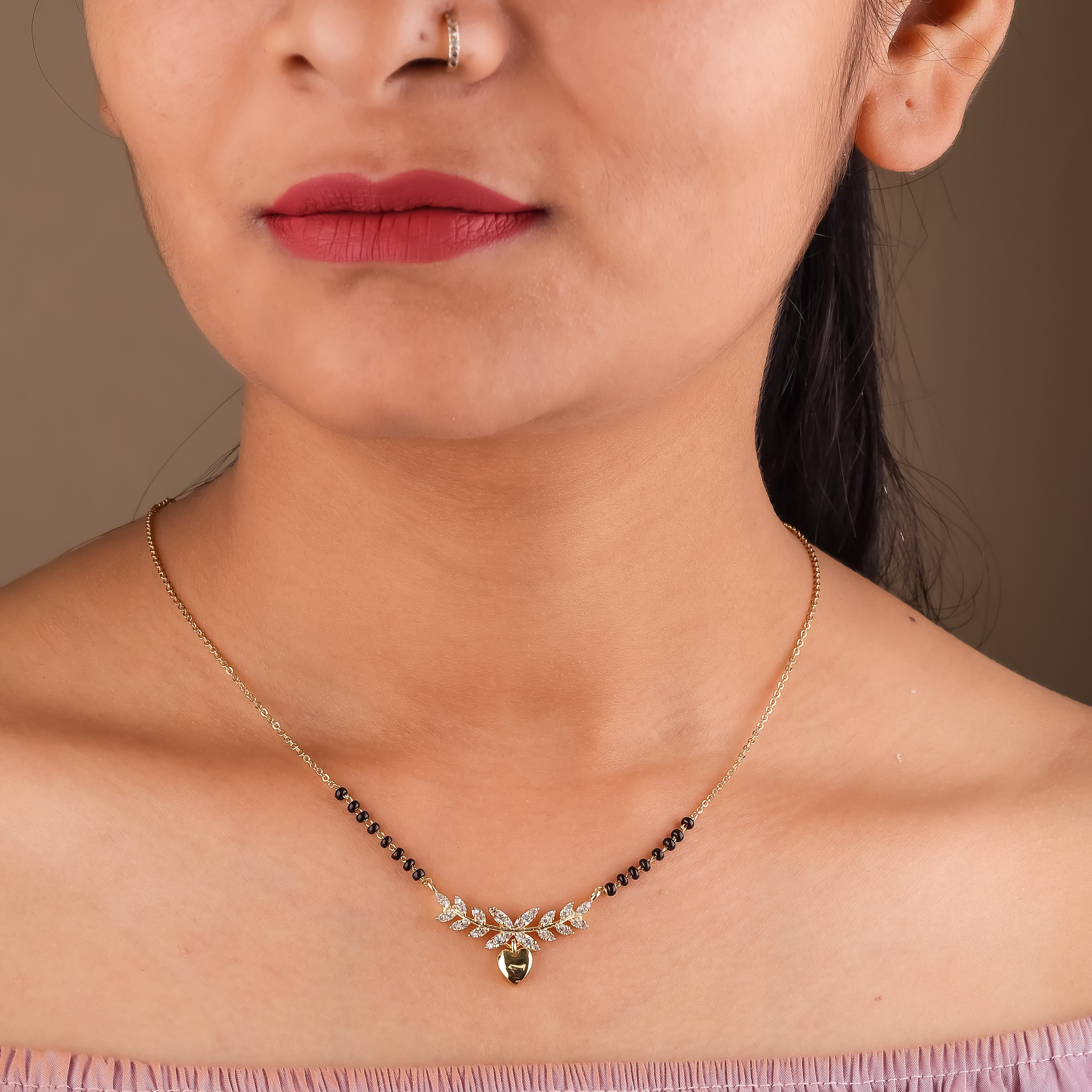 Elina Mangalsutra For Women - Ginostone