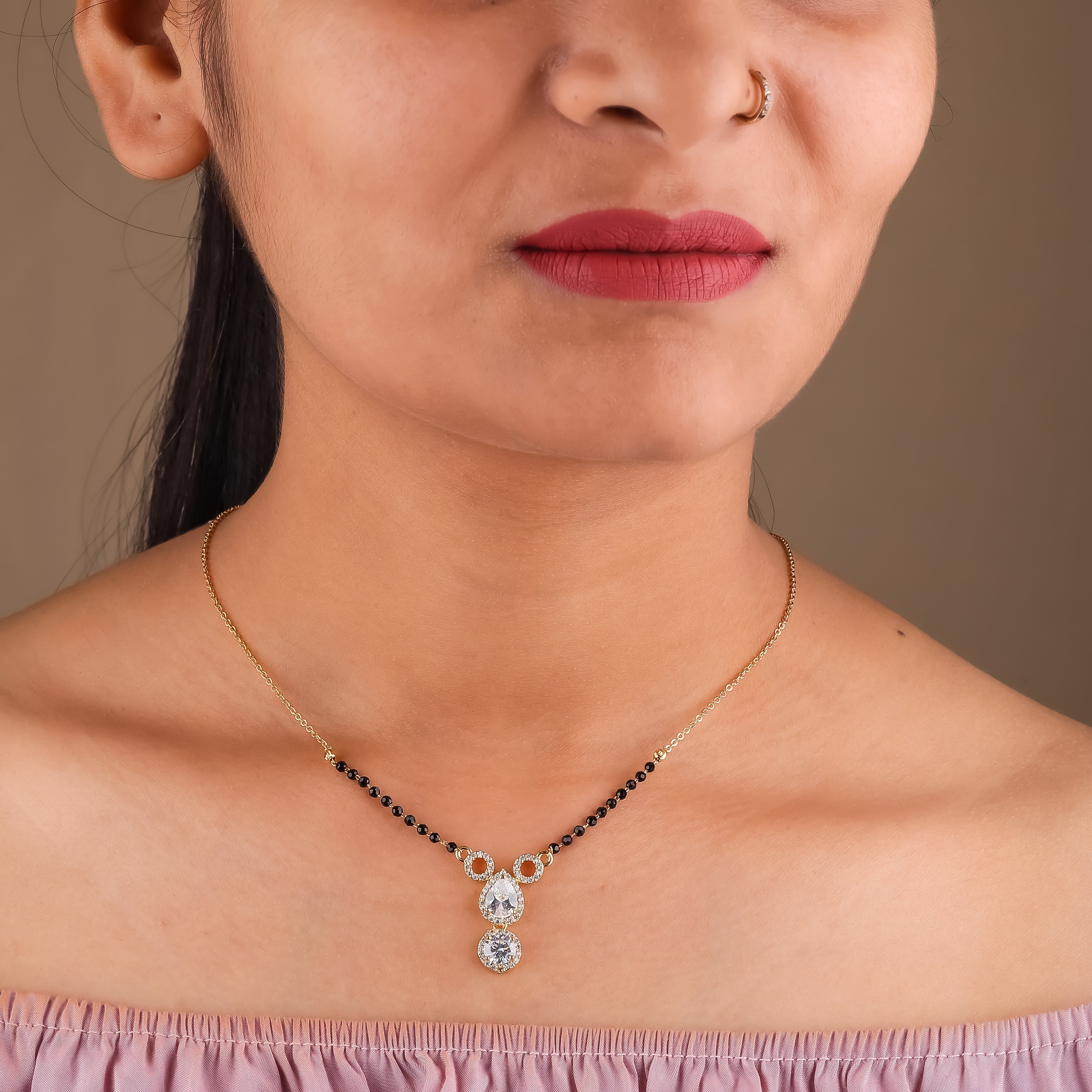 Swati Diamond Mangalsutra For Women - Ginostone