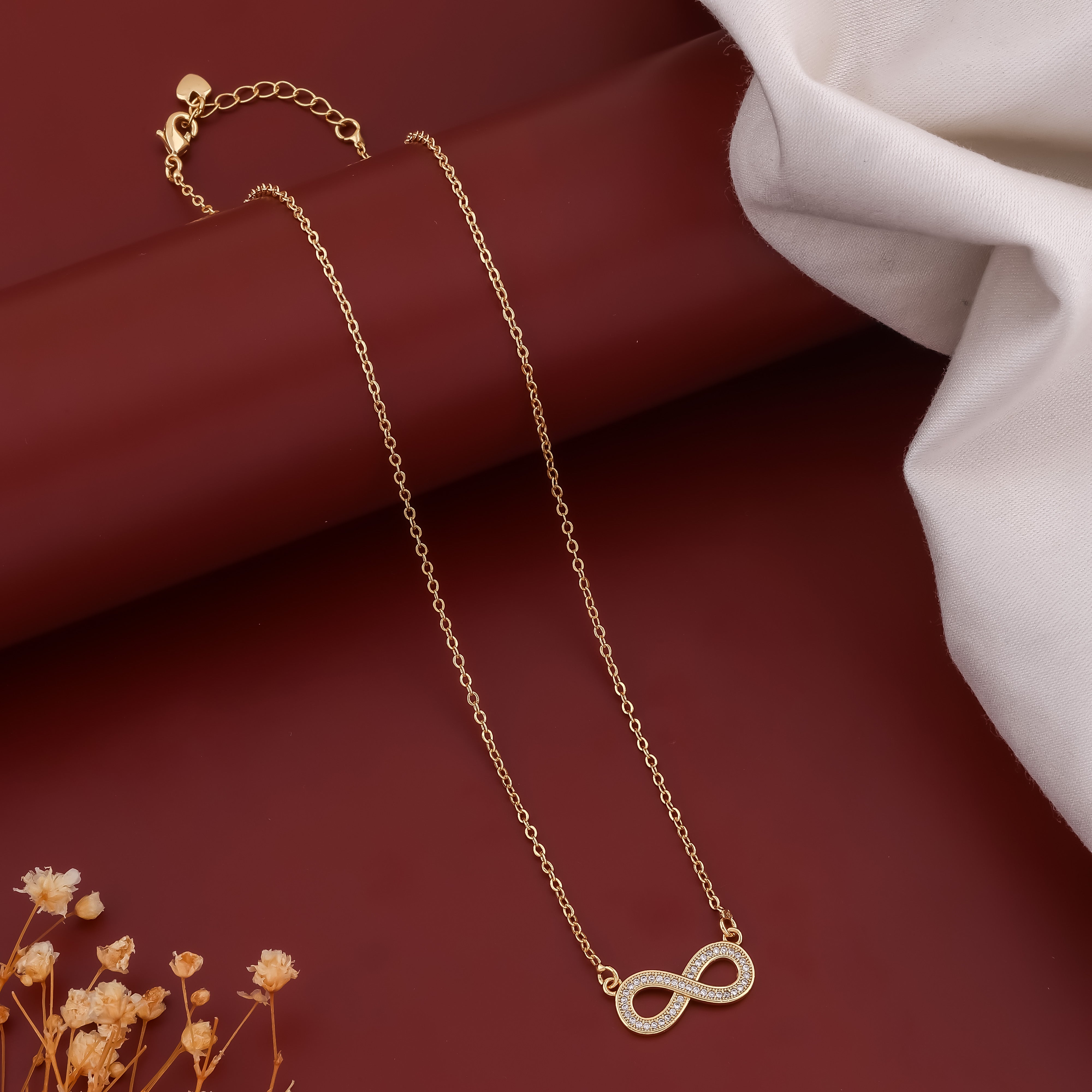 Lisha Infinity chain Pendant necklace - Ginostone