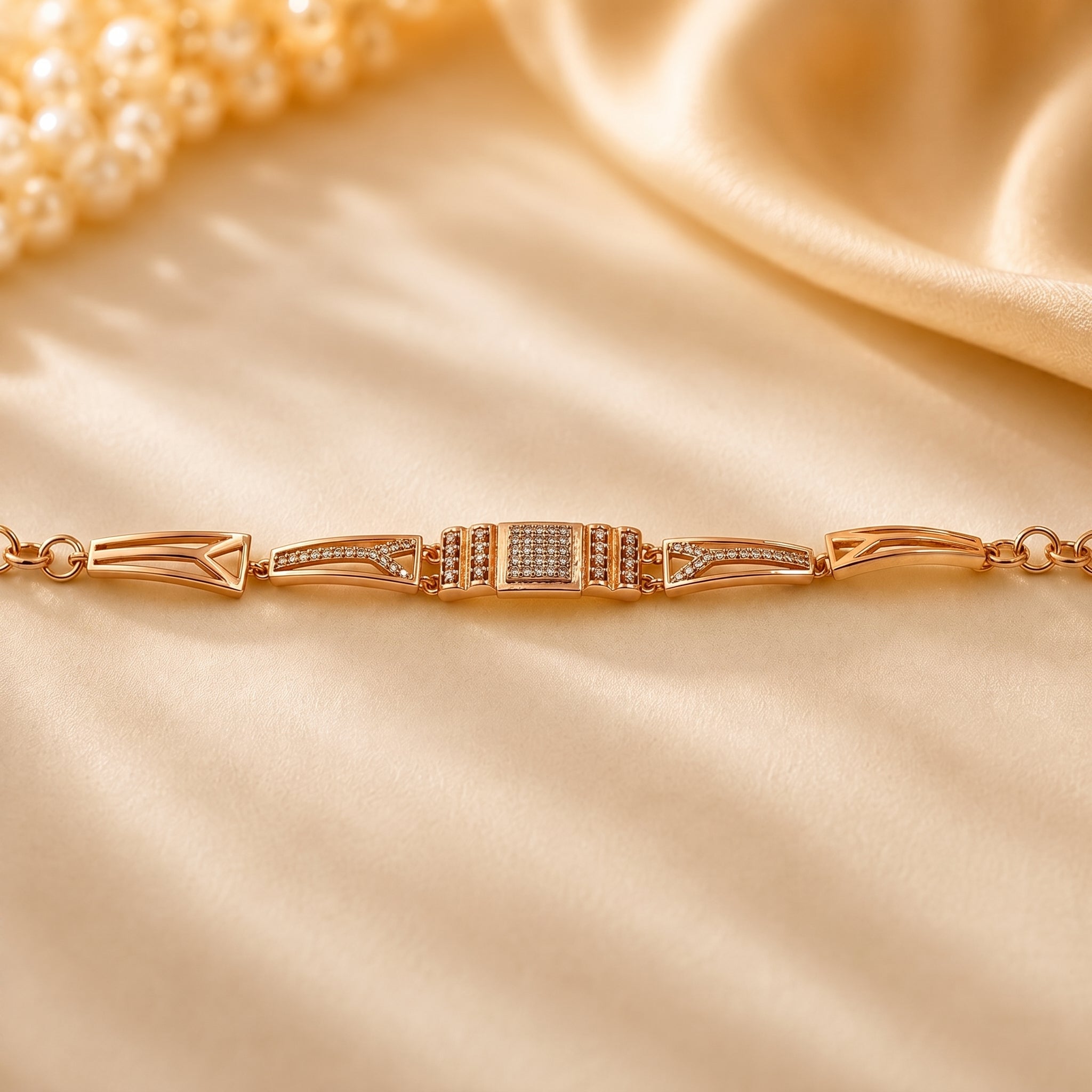 Rose Gold Geometric Bracelet GWB -169