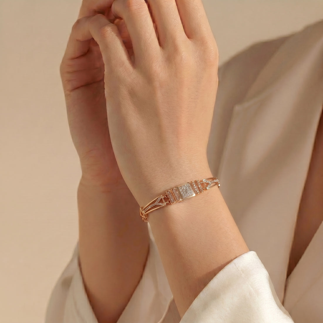 Rose Gold Geometric Bracelet GWB -169