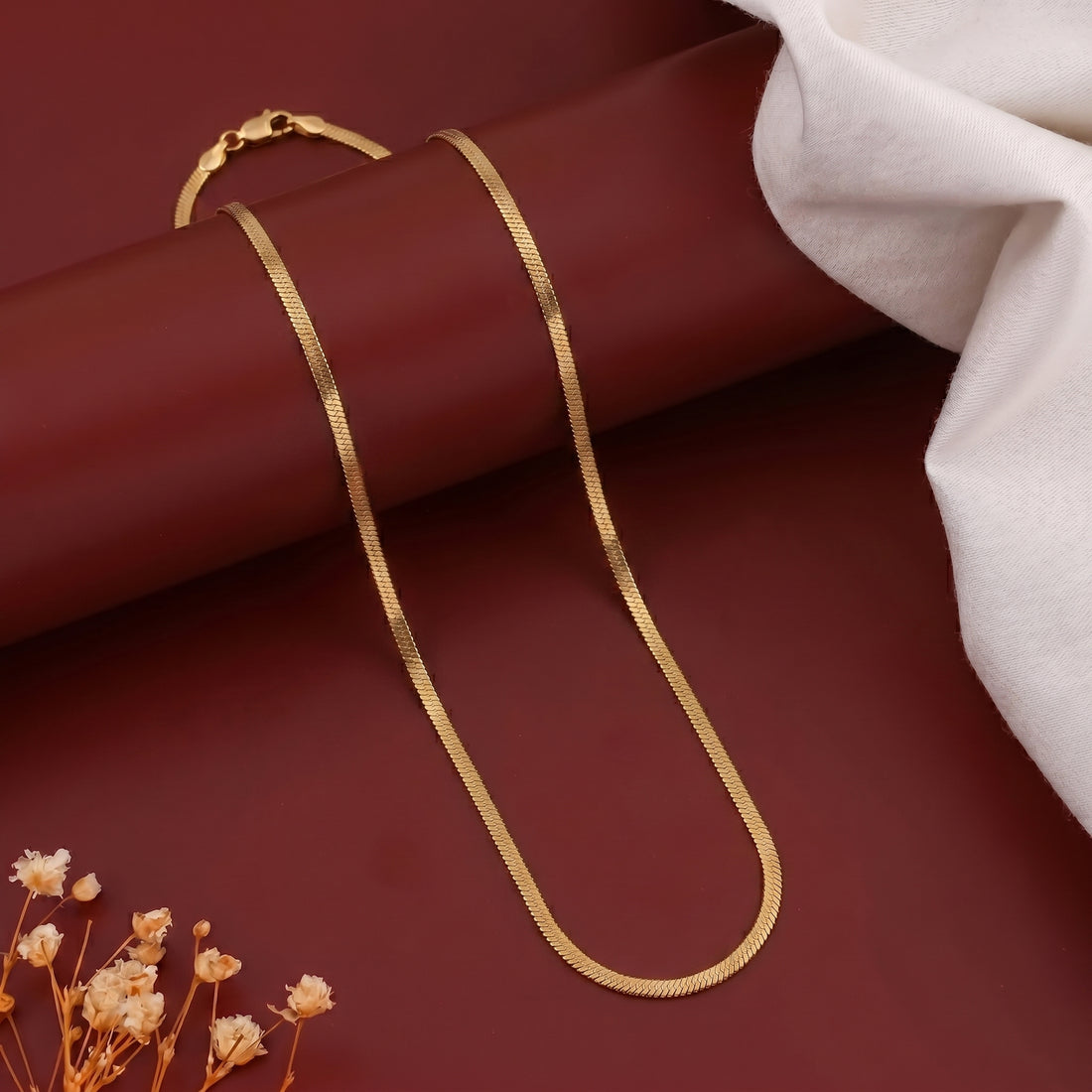 Gold Herringbone Chain GMC -34