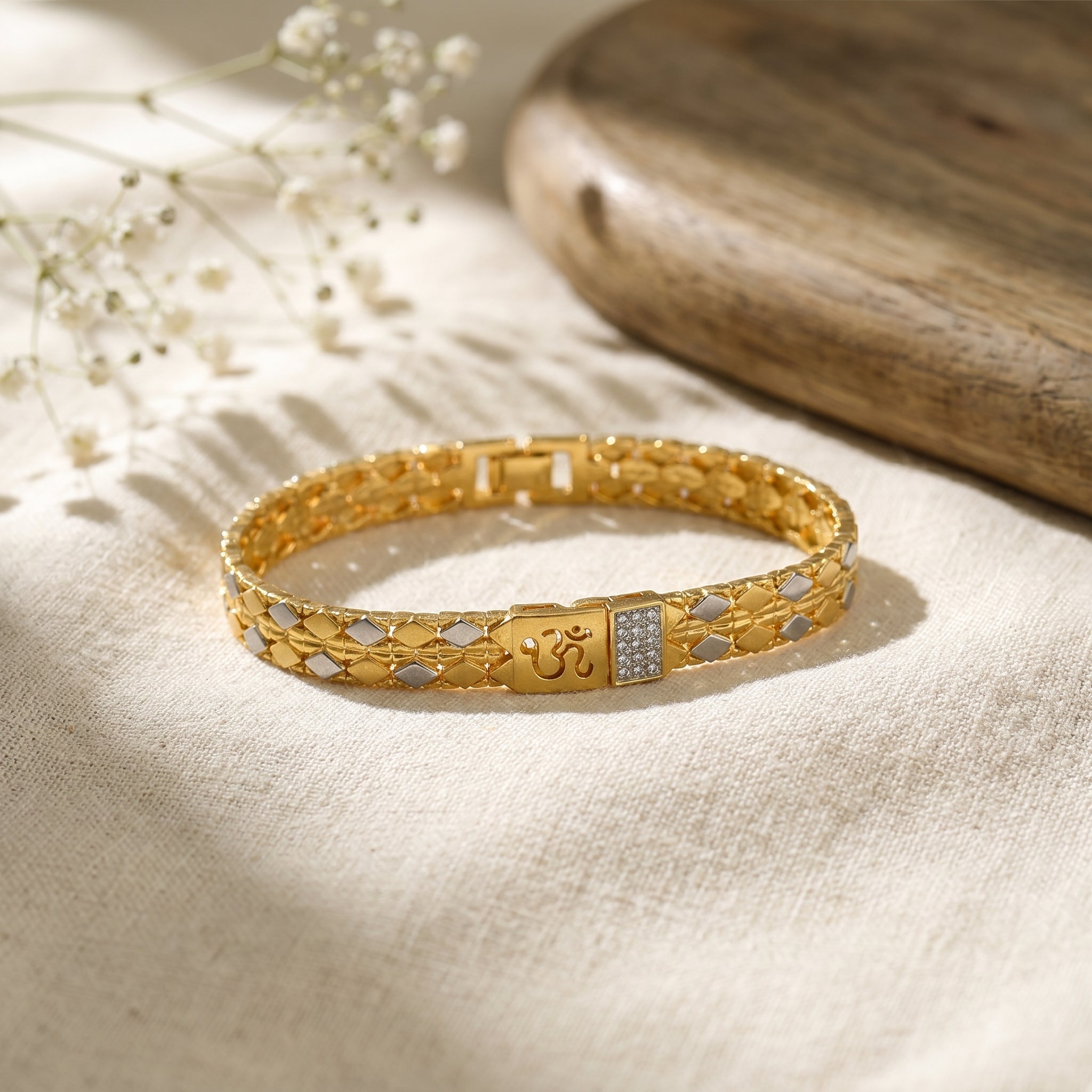 Divine Om Gold Bracelet GMB -11