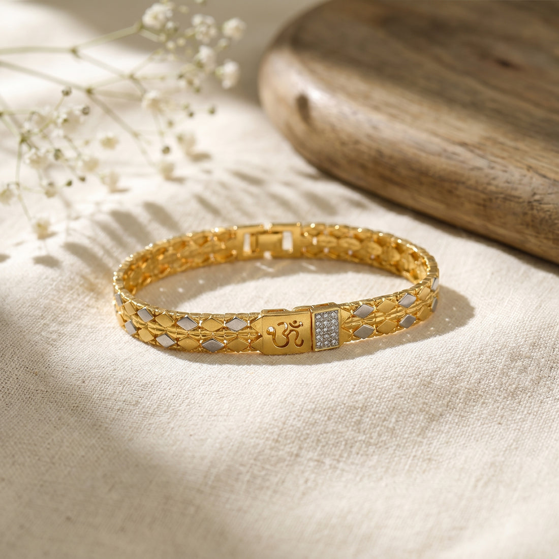 Divine Om Gold Bracelet GMB -11